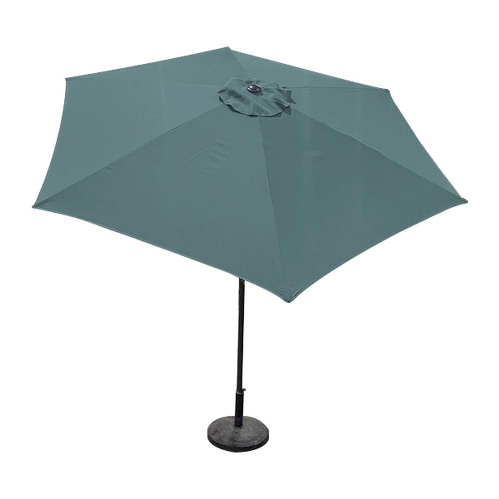 2.7M ALUM CRANK & TILT PARASOL GREEN