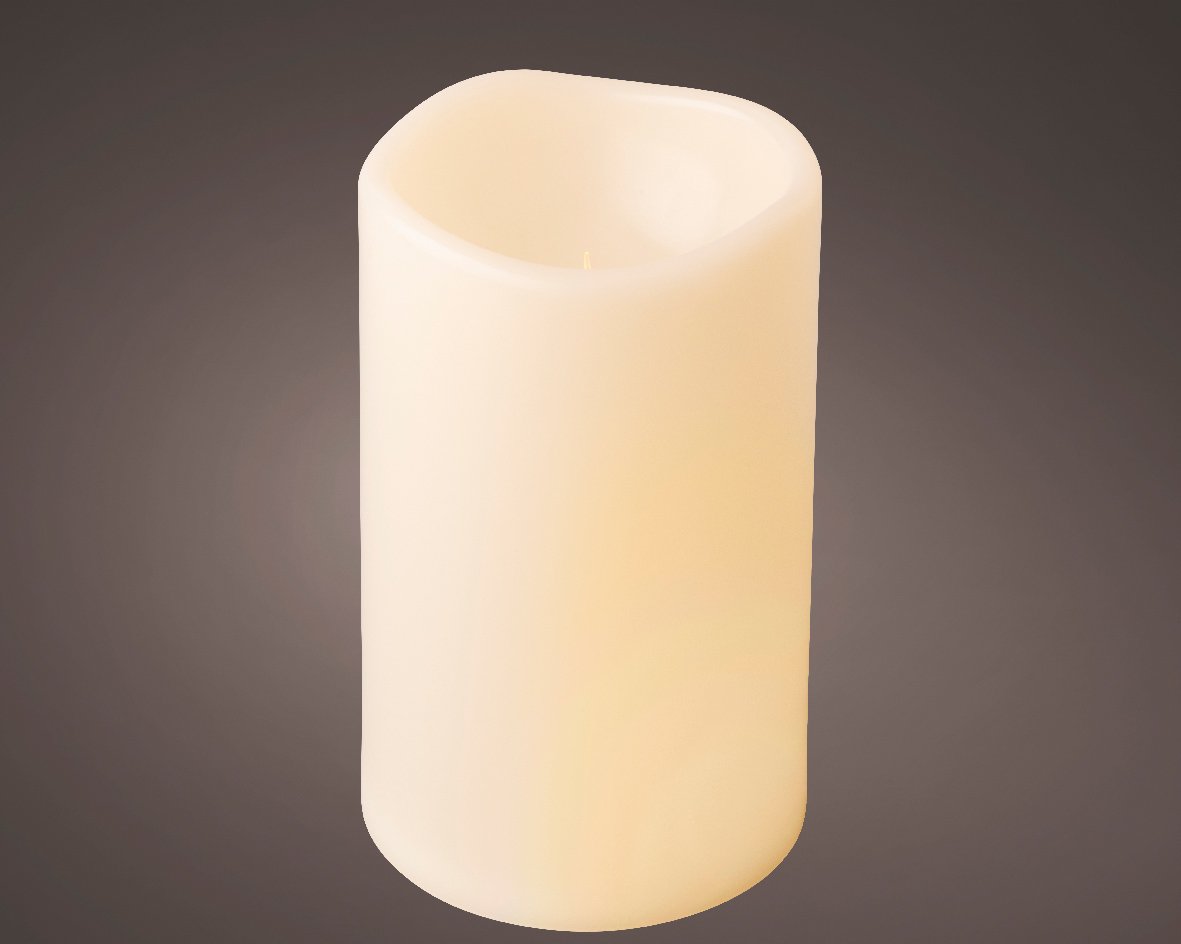 LED CANDLE B/O OUTDOOR 20CM CREAM