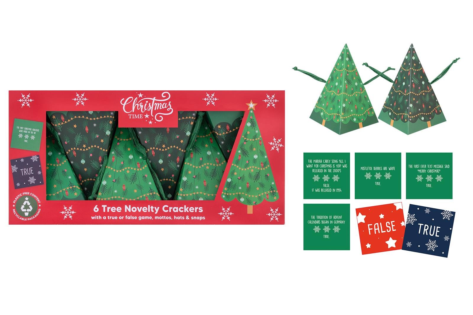 TREE NOVELTY CRACKERS 6''